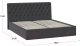 Миниатюра изображения товара Каркас кровати ТриЯ Скарлет 180x200 (велюр графит)