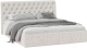 Двуспальная кровать ТриЯ Скарлет универсальная тип 1 с ПМ 180x200 (велюр бежевый) - 