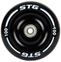 Колесо для самоката STG Х108456 (черный/белый) - 