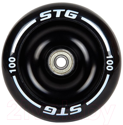 Колесо для самоката STG Х108456 (черный/белый)