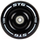 Колесо для самоката STG Х108456 (черный/белый) - 