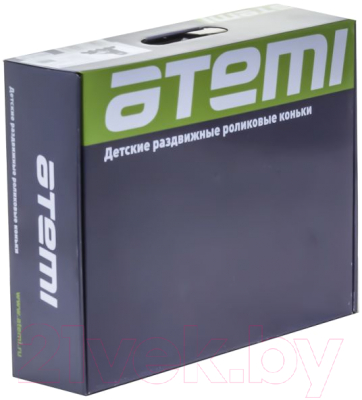 Роликовые коньки Atemi AJIS-1602 Abec7 (р-р 27-30, черный)