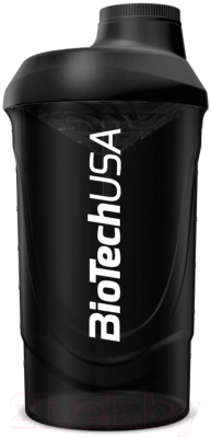Шейкер спортивный BioTechUSA Wave I00001290 (600мл, черный)