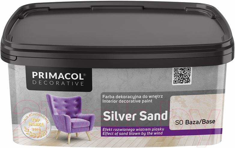 Краска Primacol Silver Sand (3л, серебристый)