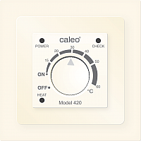 Терморегулятор для теплого пола Caleo 420 с адаптерами (бежевый) - 