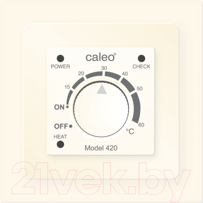 Терморегулятор для теплого пола Caleo 420 с адаптерами (бежевый)
