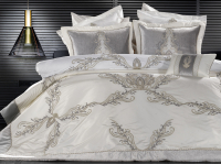Набор текстиля для спальни Zebra Casa Tiara Евро / Y 844gri (серый) - 