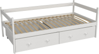 Кровать-тахта детская Можга Р425 с ящиками (белый) - 