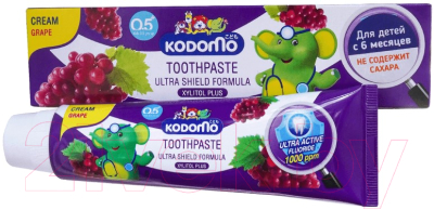 Зубная паста Lion Kodomo Виноград с 6 месяцев (40г)