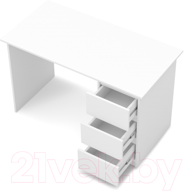 Письменный стол MySTAR Сноули 3я ИВ-121.13 (белый)