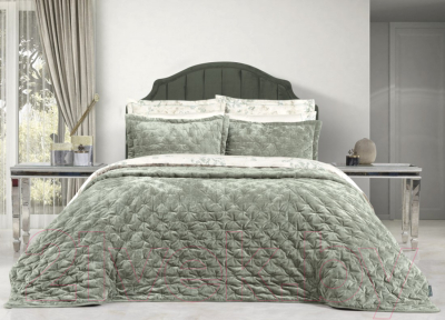 Набор текстиля для спальни Sarev Metis Евро / Y880 v5 Yesil (светло-зеленый)