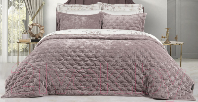 Набор текстиля для спальни Sarev Metis Евро / Y880 v3 (Pembe/розовый)