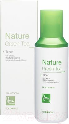 Тонер для лица FoodaHolic Nature Green Tea Toner Успокаивающий с экстрактом зеленого чая (150мл)