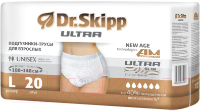 Трусы впитывающие для взрослых Dr.Skipp Ultra L  (20шт)