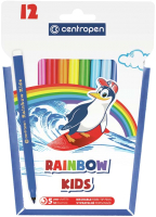 Фломастеры Centropen Rainbow Kids / 7550 1202 (12цв) - 