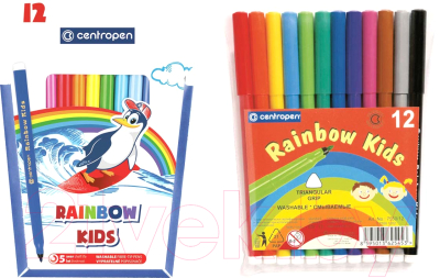 Фломастеры Centropen Rainbow Kids / 7550 1202 (12цв)