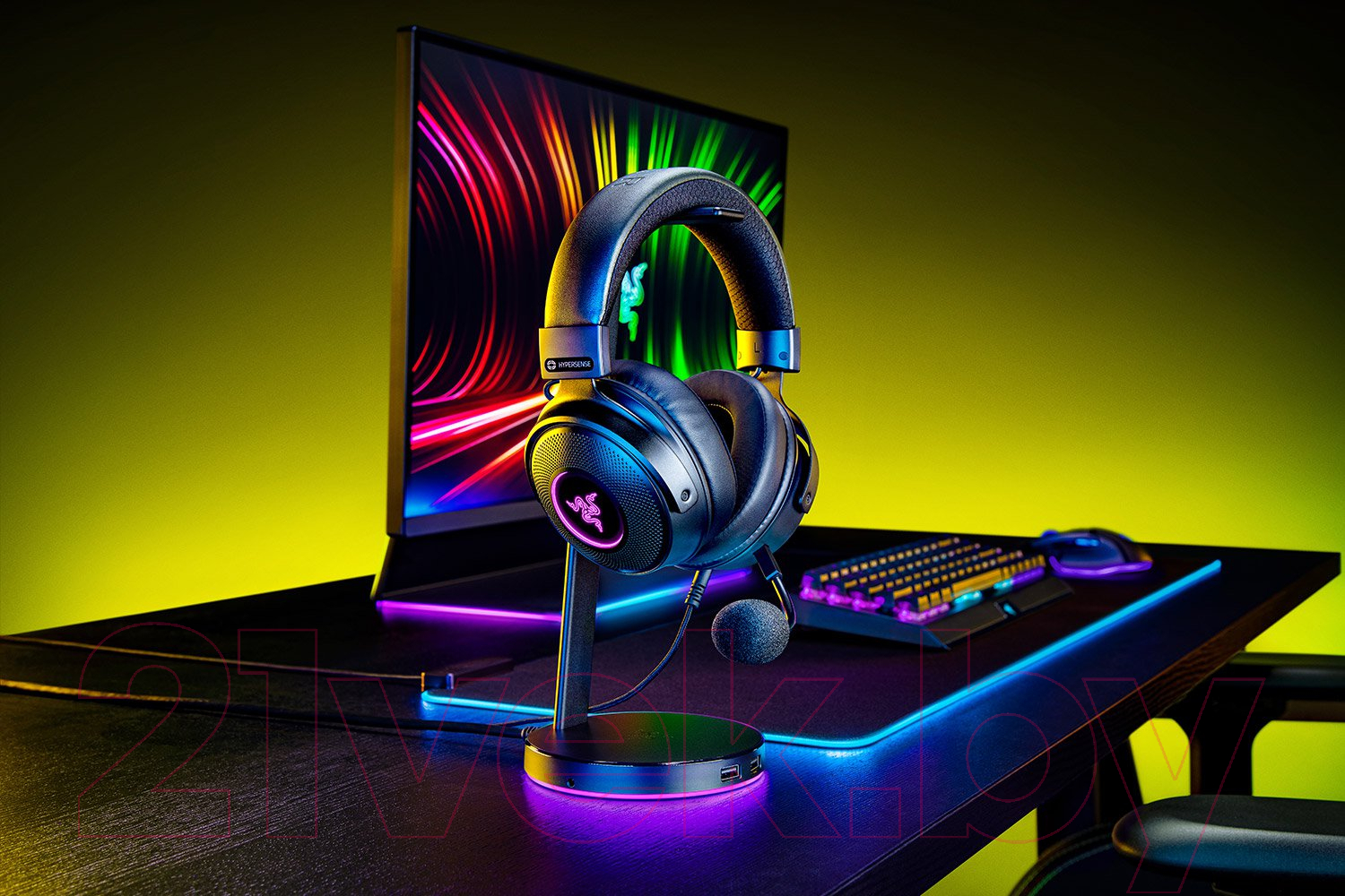 Наушники-гарнитура Razer Kraken V3 HyperSense / RZ04-03770100-R3M1