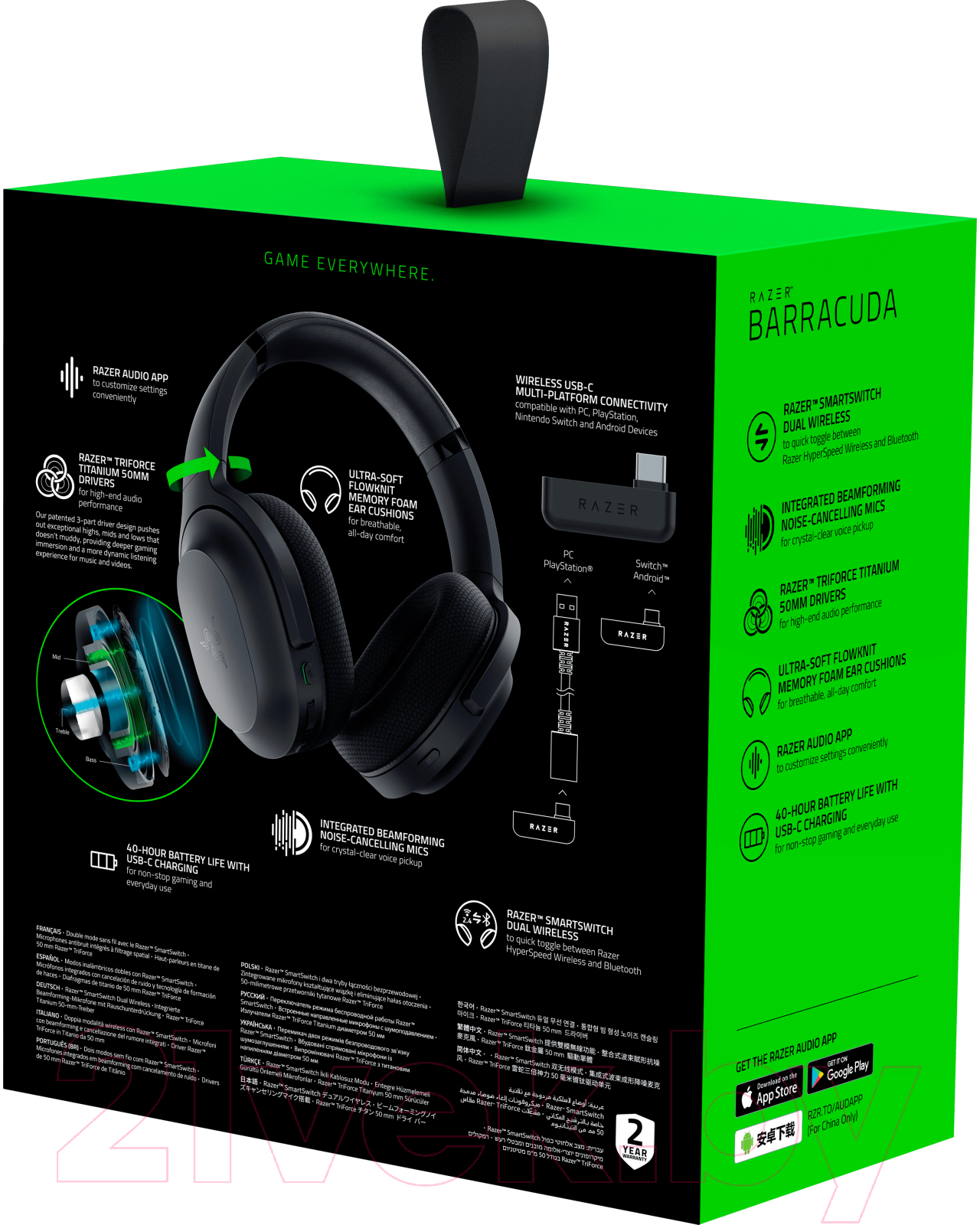 Беспроводные наушники Razer Barracuda / RZ04-03790100-R3M1