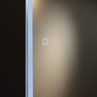 Шкаф с зеркалом для ванной Silver Mirrors Soho-Black 500x1000 / LED-00002613