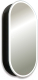 Шкаф с зеркалом для ванной Silver Mirrors Soho-Black 500x1000 / LED-00002613 - 