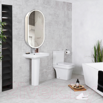 Шкаф с зеркалом для ванной Silver Mirrors Soho 50x100 / LED-00002515