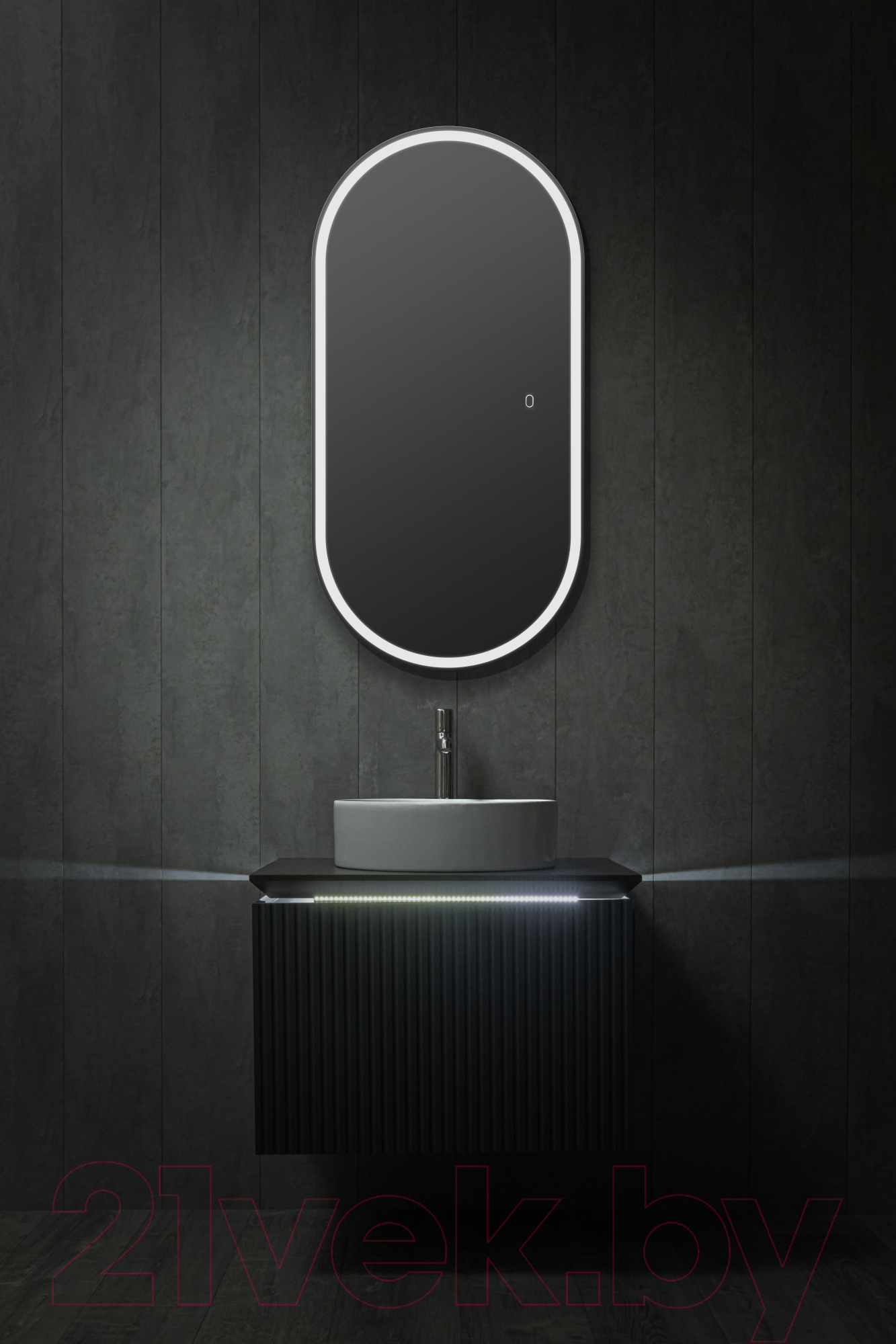 Шкаф с зеркалом для ванной Silver Mirrors Soho 50x100 / LED-00002515 — фото 5