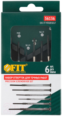 Изображение товара Набор отверток FIT Часовые / 56136
