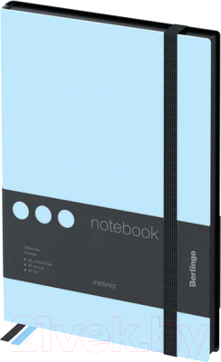 Изображение товара Записная книжка Berlingo Instinct / NB0_91504 (80л, черный/аквамарин)
