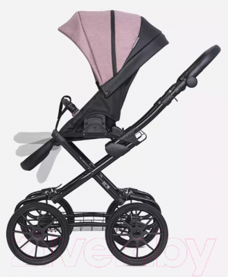 Детская универсальная коляска Riko Basic Pacco Classic 2 в 1 (02/розовый/черный)