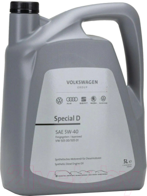 Моторное масло VAG Special D 5W40 50500 50501 / GS55505M4EUR (5л)