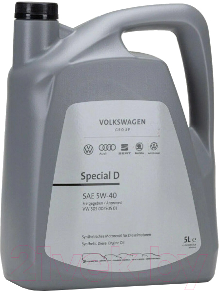 Моторное масло Volkswagen Special D 5W40 50500 50501 / GS55505M4EUR (5л)