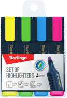 Набор маркеров Berlingo Textline HL500 / T7020 (4цв) - 