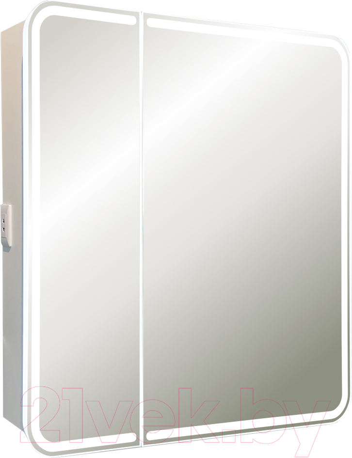 Шкаф с зеркалом для ванной Silver Mirrors Alliance 805x800 / LED-00002516