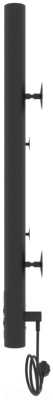 Полотенцесушитель электрический Laris Оливия ЧКЧ8 800x500 (черный муар, правый)
