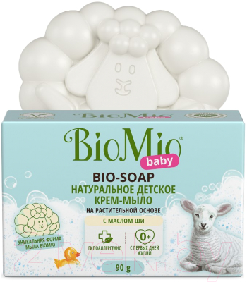 Крем-мыло детское BioMio Baby Bio-Soap с маслом Ши с первых дней жизни (90г)