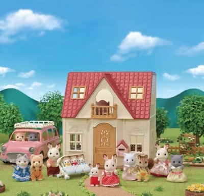 Кукольный домик Sylvanian Families Уютный коттедж с красной крышей / 5567