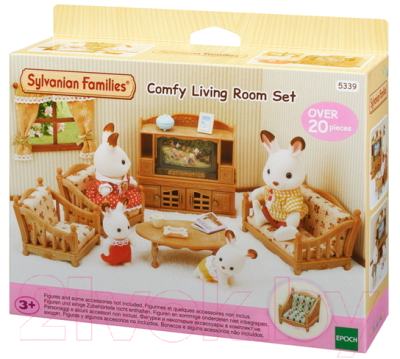 Комплект аксессуаров для кукольного домика Sylvanian Families Уютная гостиная / 5339