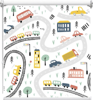 

Рулонная штора ArtVision, Фото F48A Машинки 48х150