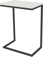 Приставной столик TMB Loft Роксет 2 18мм (белый альпийский/черный) - 