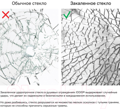 Стеклянная шторка для ванны IDDIS Slide SLI5CS7i90