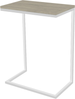Приставной столик TMB Loft Роксет 2 Сосна 18мм (выбеленное дерево/белый) - 