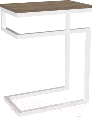 Приставной столик TMB Loft Хидсон 18мм (дуб давос трюфель/белый)