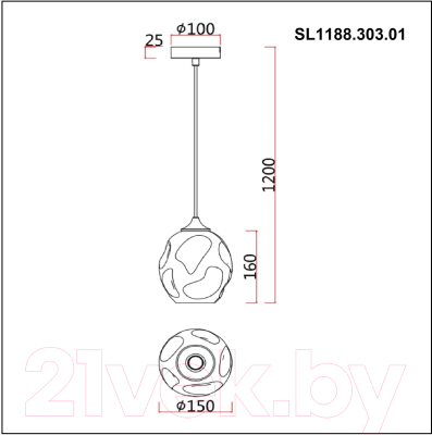 Потолочный светильник ST Luce SL1188.303.01