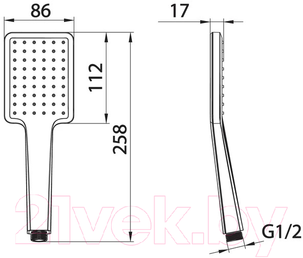 Лейка ручного душа IDDIS Slide SLI1F0Gi18