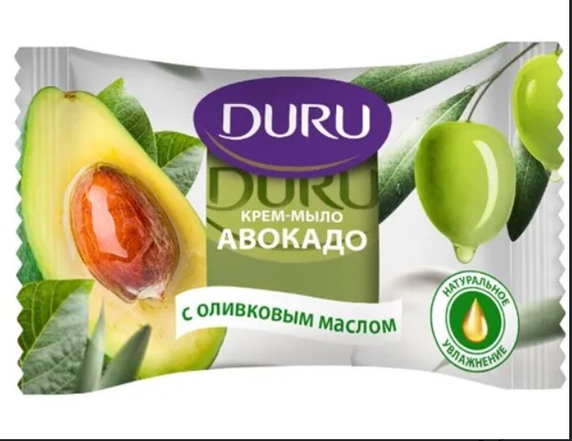 Мыло твердое Duru Крем-мыло авокадо с оливковым маслом (80г)