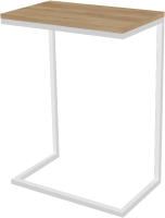 Приставной столик TMB Loft Роксет 2 18мм (дуб небраска/белый) - 