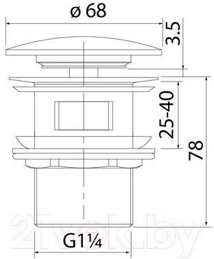 Донный клапан IDDIS Optima Home OPHWS0Wi88