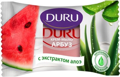 

Мыло твердое, Крем-мыло арбуз с экстрактом алоэ