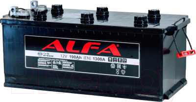 Автомобильный аккумулятор ALFA battery Рус 4 с бортами