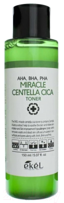 Тонер для лица Ekel AHA, BHA, PHA Miracle Centella Cica Toner для проблемной кожи (150мл)